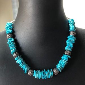 Kingman Turquoise Necklace — Artisan NWOT
